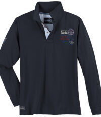 Redfield grote maat poloshirt lange mouw blauw Northern Lights