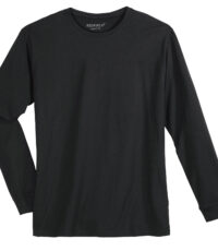 Redfield t-shirt lange mouw grote maat uni zwart