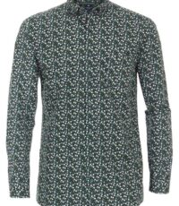 Redmond grote maat overhemd lange mouw groen fantasie design