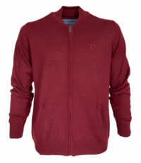 Sailing Comp. grote maat gebreid vest bordeauxrood