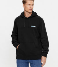 Wrangler grote maat hoodie sweater zwart