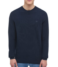 Mustang ronde hals trui donkerblauw