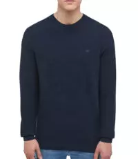 Mustang ronde hals trui donkerblauw