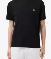 Lacoste grote maat t-shirt korte mouw en ronde hals zwart