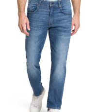 Pioneer 5 pocket stretch jeans stone washed blauw model Rando