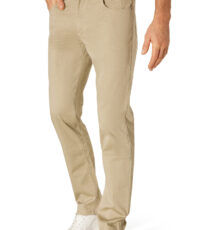 Pioneer lengte maat mega flex stretch jeans beige met ingeweven structuurtje