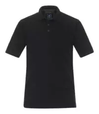 Redmond grote maat poloshirt met borstzakje zwart