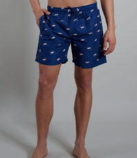 Ceceba grote maat zwemshorts blauw fantasie design