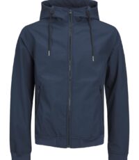 Jack & Jones grote maat hoodie soft shell jack blauw