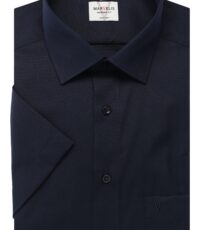 Marvelis grote maat overhemd korte mouw donkerblauw design