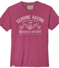 Redfield grote maat t-shirt korte mouw en ronde hals in grape Genuine Racing