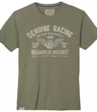 Redfield grote maat t-shirt korte mouw en ronde hals in olijfgroen Genuine Racing