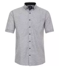 Redmond grote maat overhemd korte mouw met borstzakje fantasie design