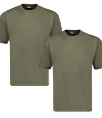 Adamo t-shirt grote maat korte mouw ronde hals groen