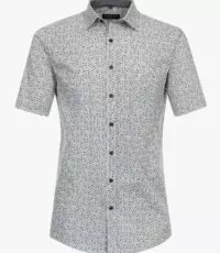 Casa Moda overhemd grote maat korte mouw fantasie design