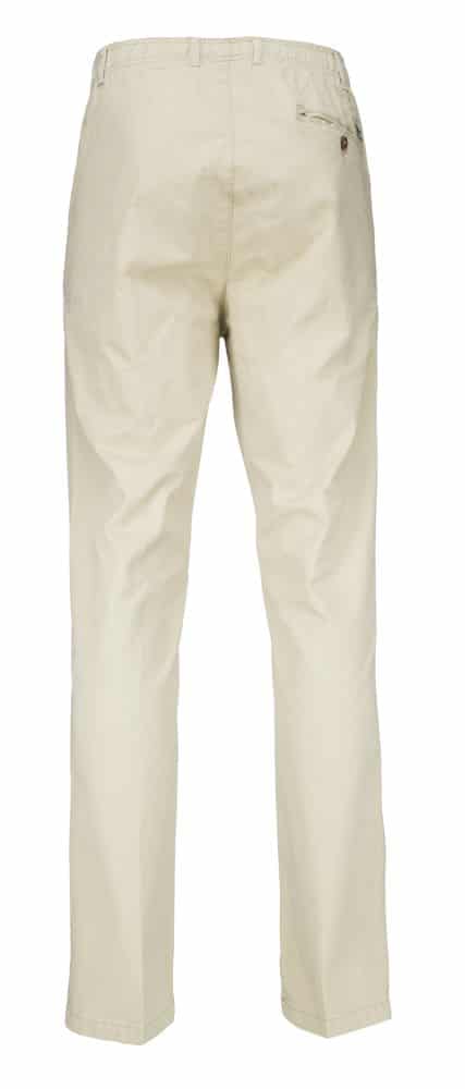 Luigi Morini grote maat zomer joggingjeans met elastische band beige