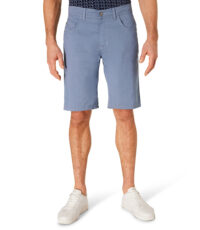 Pioneer grote maat stretch korte broek lichtblauw design