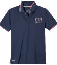 Redfield grote maat poloshirt korte mouw donkerblauw Miami Beach