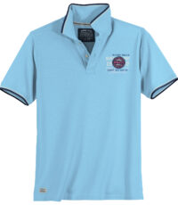 Redfield grote maat poloshirt korte mouw lichtblauw Miami Beach
