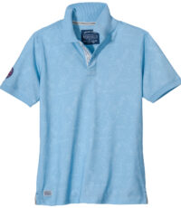 Redfield grote maat poloshirt korte mouw lichtblauw Paradise Beach design