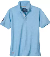 Redfield grote maat poloshirt korte mouw lichtblauw Paradise Beach design