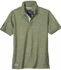 Redfield grote maat poloshirt korte mouw olijfgroen Paradise Beach design