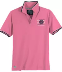 Redfield grote maat poloshirt korte mouw roze Miami Beach