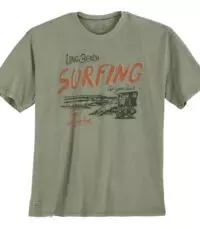 Redfield t-shirt grote maat olijfgroen Surfing design