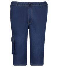 Adamo grote maat denim capri donkerblauw