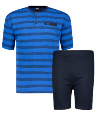 Adamo grote maat shorty pyjama blauw