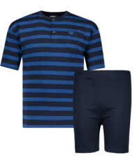 Adamo grote maat shorty pyjama donkerblauw