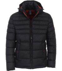 Casa Moda grote maat parka jack zwart met afneembare capuchon