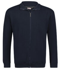 Adamo grote maat sweatvest donkerblauw model Athen