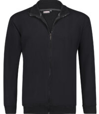 Adamo grote maat sweatvest zwart model Athen