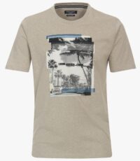 Casa Moda t-shirt grote maat beige Lincoln RD