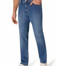 Pioneer grote maat stretch jeans stone washed light used model Peter