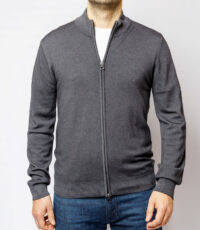 Pierre Cardin grote maat gebreid vest donkergrijs