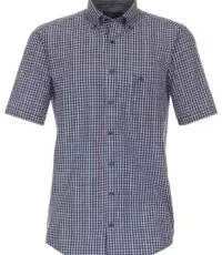 Casa Moda grote maat overhemd korte mouw gekleurde ruit