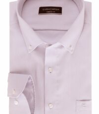 Casa Moda grote maat overhemd lange mouw in uni roze met kraag button down 2XL t/m 7XL
