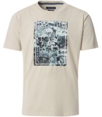 Casa Moda t-shirt grote maat beige Surfing design