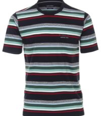 Casa Moda t-shirt grote maat blauw en groen design