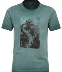 Casa Moda t-shirt grote maat vintage groen Travel Guide design