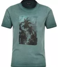 Casa Moda t-shirt grote maat vintage groen Travel Guide design