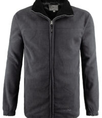 Grote maat fleece jack donkergrijs 3XL t/m 8XL