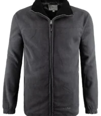 Grote maat fleece jack donkergrijs 3XL t/m 8XL