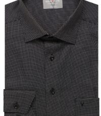 Marvelis grote maat overhemd lange mouw zwart design strijkvrij