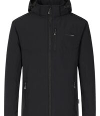 Blue Wave grote maat outdoor soft shell jack zwart