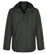 Canson grote maat winter jack groen met afneembare capuchon