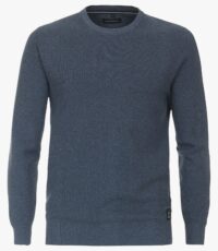 Casa Moda grote maat trui blauw gemêleerd