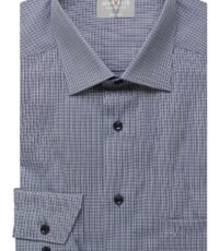 Marvelis grote maat overhemd lange mouw donkerblauw blokjes design strijkvrij 2XL 3XL grote maat